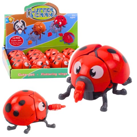 LEAN TOYS Nakręcana Zabawka Biedronka Porusza Kończynami Skrzydełkami LEAN TOYS Nakręcana Zabawka Biedronka Porusza Kończynami Skrzydełkami