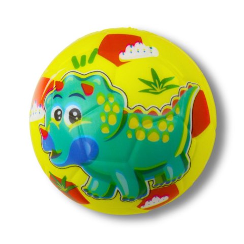 LEAN TOYS Piłka Do Odbijania Ugniatania Piankowa Piłeczka Dinozaury Kolorowe 10cm LEAN TOYS Piłka Do Odbijania Ugniatania Piankowa Piłeczka Dinozaury Kolorowe 10cm