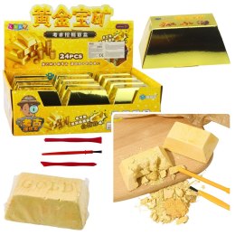 LEAN TOYS Wykopaliska Sztabka Złota Zestaw Archeologiczny Kamienie Narzędzia