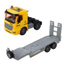 LEAN Toys Ciężarówka Laweta Koparka Gąsienicowa Ruchoma Światła Dźwięki Żółta