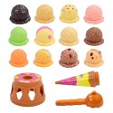 LEAN Toys Gra Zręcznościowa Wieża Lodów Gałki Kolorowe 17 el.