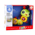 LEAN Toys Interaktywna Gąsienica Sensoryczna Muzyczna Grzechotka Gryzak Obrotowa 360°