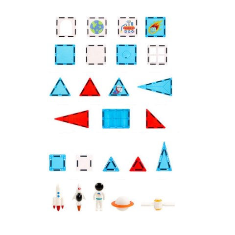 LEAN Toys Klocki Konstrukcyjne Magnetyczne Okienka Kosmiczne 90 el. LEAN Toys Klocki Konstrukcyjne Magnetyczne Okienka Kosmiczne 90 el.
