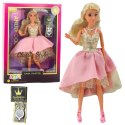 LEAN Toys Lalka Anlily W Eleganckiej Sukni Balowej Złoto Różowa Dodatki