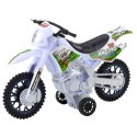 LEAN Toys Motor Crossowy Off-Road Napęd Światła Dźwięki Biały