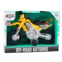 LEAN Toys Motor Crossowy Off-Road Napęd Światła Dźwięki Żółty