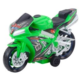 LEAN Toys Motor Wyścigowy Ścigacz Napęd Światła Dźwięki Zielony