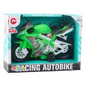 LEAN Toys Motor Wyścigowy Ścigacz Napęd Światła Dźwięki Zielony