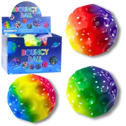 LEAN Toys Piłeczka Z Wgłębieniami Do Odbijania Ugniatania Piankowa Kolorowa 10cm
