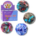 LEAN Toys Piłeczka Z Wgłębieniami Do Odbijania Ugniatania Piankowa Plamy 9cm