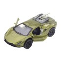 LEAN Toys Samochód Sportowy Metalowy Z Napędem Światła Dźwięki Mix