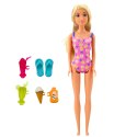 LEAN Toys Zestaw Lalka Anlily Na Plaży Basen Palma Akcesoria 8 el.