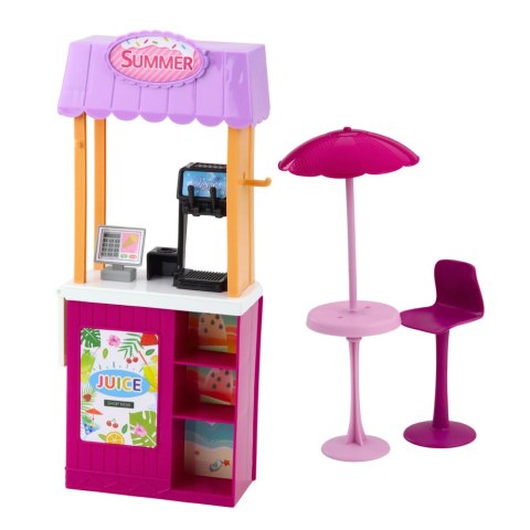 LEAN Toys Zestaw Lalka Anlily Na Plaży Basen Palma Stoisko z Napojami Akcesoria LEAN Toys Zestaw Lalka Anlily Na Plaży Basen Palma Stoisko z Napojami Akcesoria