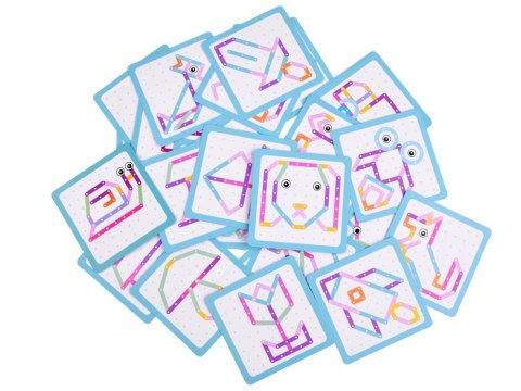 Układanka montessori drewniane kolorowe patyczki tablica zmazywalna ZA4686 Układanka montessori drewniane kolorowe patyczki tablica zmazywalna ZA4686