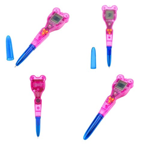 LEAN TOYS Gra Elektroniczna Z Długopisem 168w1 Smycz Niebiesko-Różowa LEAN TOYS Gra Elektroniczna Z Długopisem 168w1 Smycz Niebiesko-Różowa