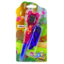 LEAN TOYS Gra Elektroniczna Z Długopisem 168w1 Smycz Niebiesko-Różowa
