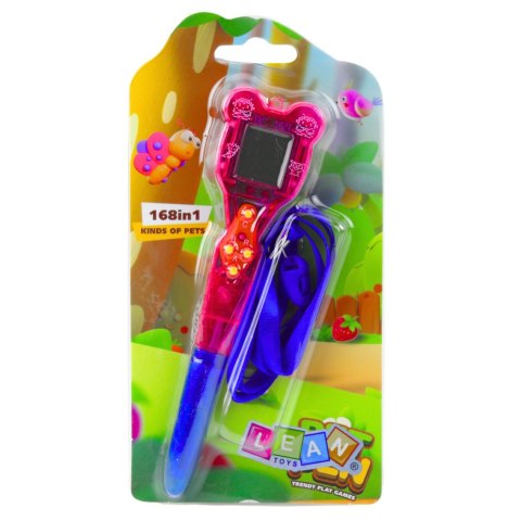 LEAN TOYS Gra Elektroniczna Z Długopisem 168w1 Smycz Niebiesko-Różowa LEAN TOYS Gra Elektroniczna Z Długopisem 168w1 Smycz Niebiesko-Różowa
