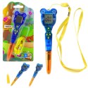 LEAN TOYS Gra Elektroniczna Z Długopisem 168w1 Smycz Pomarańczowo-Niebieska
