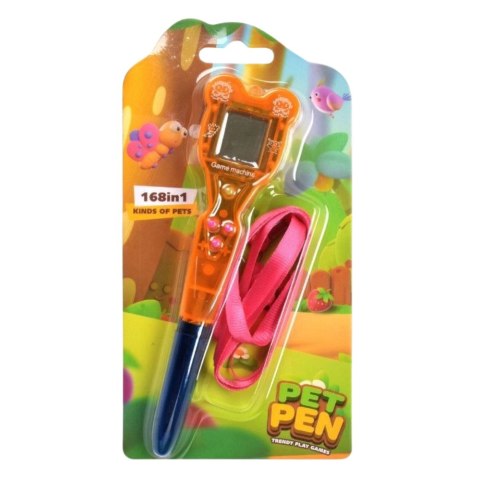 LEAN TOYS Gra Elektroniczna Z Długopisem 168w1 Smycz Różowo-Pomarańczowa LEAN TOYS Gra Elektroniczna Z Długopisem 168w1 Smycz Różowo-Pomarańczowa