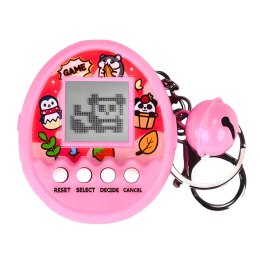 LEAN TOYS Tamagotchi Pet Egg Gra Elektroniczna 168W1 Brelok Z Dzwoneczkiem Różowa
