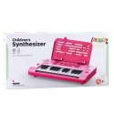 LEAN Toys Elektroniczne Pianinko Edukacyjne 24K Podstawka Na Nuty Różowe