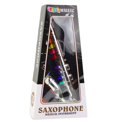 LEAN Toys Instrument Muzyczny Dla Dzieci Saksofon Zabawkowy Srebrny LEAN Toys Instrument Muzyczny Dla Dzieci Saksofon Zabawkowy Srebrny