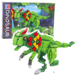 LEAN Toys Klocki Konstrukcyjne Dinozaur Dilophosaurus Zielony 269 el.