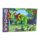 LEAN Toys Klocki Konstrukcyjne Dinozaur Dilophosaurus Zielony 269 el.