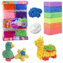 LEAN Toys Masa Plastyczna Piankowe Kuleczki W Pudełkach Kolorowe 8szt.