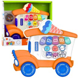 LEAN Toys Pianinko Elektryczne Edukacyjne Dla Malucha Lodziarnia Pomarańczowe