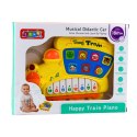 LEAN Toys Pianinko Elektryczne Edukacyjne Dla Malucha Lokomotywa Żółte