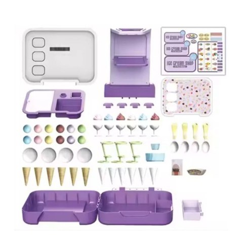 LEAN Toys Zestaw Walizka Z Lodami Mobilny Sklepik Lodziarnia Kuchnia 3w1 62 el. LEAN Toys Zestaw Walizka Z Lodami Mobilny Sklepik Lodziarnia Kuchnia 3w1 62 el.