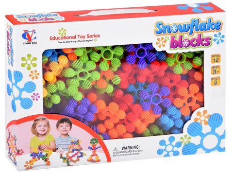 Kreatywne klocki 72 elementy mini wafle Płatki śniegu gwiazdki ZA1688 Kreatywne klocki 72 elementy mini wafle Płatki śniegu gwiazdki ZA1688