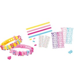 LEAN TOYS Zestaw Bransoletek DIY Zawieszki Litery 4 Bransoletki Regulowane