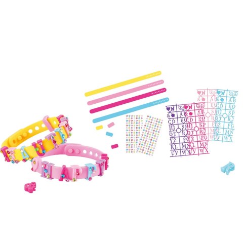 LEAN TOYS Zestaw Bransoletek DIY Zawieszki Litery 4 Bransoletki Regulowane LEAN TOYS Zestaw Bransoletek DIY Zawieszki Litery 4 Bransoletki Regulowane