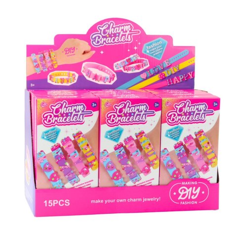 LEAN TOYS Zestaw Bransoletek DIY Zawieszki Litery 4 Bransoletki Regulowane LEAN TOYS Zestaw Bransoletek DIY Zawieszki Litery 4 Bransoletki Regulowane