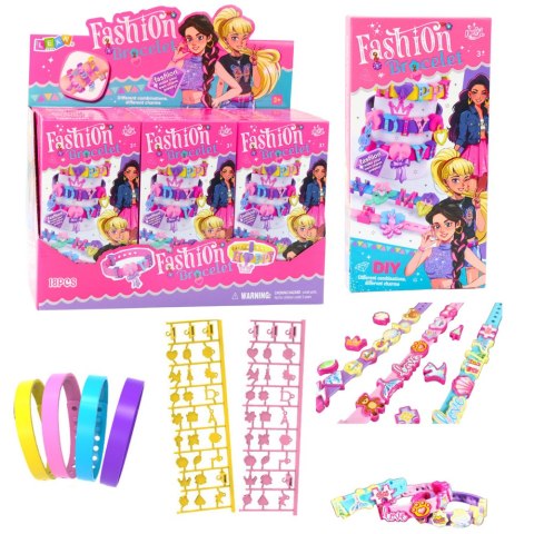 LEAN TOYS Zestaw Bransoletek DIY Zawieszki Wzory Litery 4 Bransoletki Regulowane LEAN TOYS Zestaw Bransoletek DIY Zawieszki Wzory Litery 4 Bransoletki Regulowane