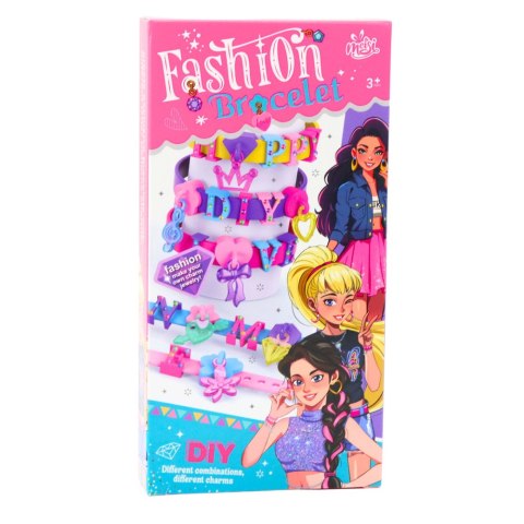 LEAN TOYS Zestaw Bransoletek DIY Zawieszki Wzory Litery 4 Bransoletki Regulowane LEAN TOYS Zestaw Bransoletek DIY Zawieszki Wzory Litery 4 Bransoletki Regulowane