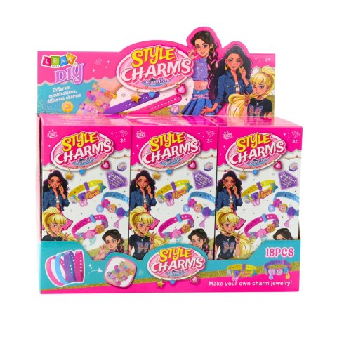 LEAN TOYS Zestaw Bransoletek DIY Zawieszki Zwierzątka 4 Bransoletki Regulowane LEAN TOYS Zestaw Bransoletek DIY Zawieszki Zwierzątka 4 Bransoletki Regulowane