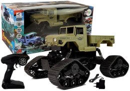 LEAN Toys Auto Pickup Terenowe 1:12 Zdalnie Sterowany R/C Gąsienice Żółte