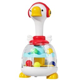 LEAN Toys Bączek Z Kuleczkami Zjeżdżalnia Dla Kulek Gęś Czerwona