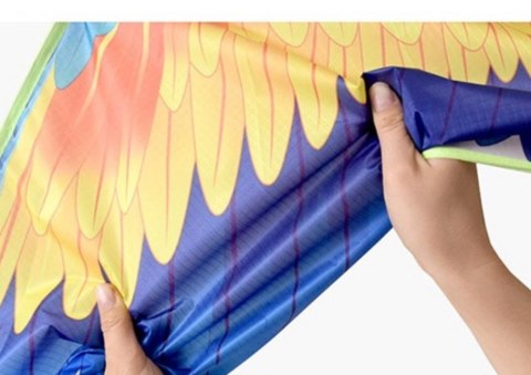 LEAN Toys Duży Latawiec Ptak Długi Ogon Wstążki Kolorowy Papuga 250cm x 140cm LEAN Toys Duży Latawiec Ptak Długi Ogon Wstążki Kolorowy Papuga 250cm x 140cm