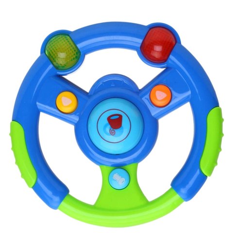 LEAN Toys Interaktywna Kierownica Dla Malucha Światła Dźwięki Zielono-Niebieska LEAN Toys Interaktywna Kierownica Dla Malucha Światła Dźwięki Zielono-Niebieska