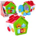 LEAN Toys Interaktywny Domek Edukacyjny Sorter Dla Malucha Zielony