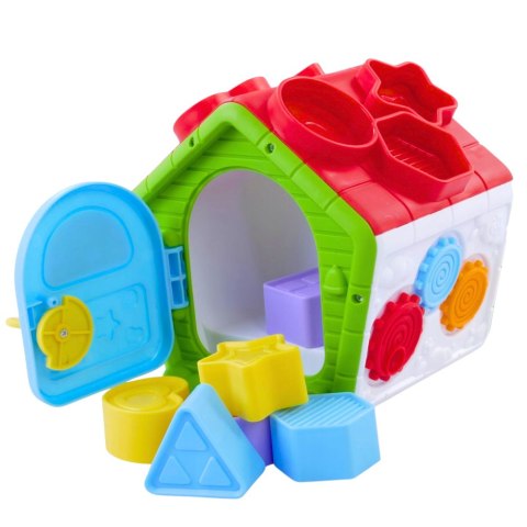 LEAN Toys Interaktywny Domek Edukacyjny Sorter Dla Malucha Zielony LEAN Toys Interaktywny Domek Edukacyjny Sorter Dla Malucha Zielony