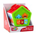 LEAN Toys Interaktywny Domek Edukacyjny Sorter Dla Malucha Zielony