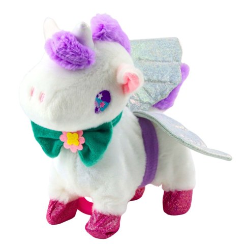 LEAN Toys Interaktywny Jednorożec Na Smyczy Chodzi Dźwięki Galopu Odpinane Skrzydła LEAN Toys Interaktywny Jednorożec Na Smyczy Chodzi Dźwięki Galopu Odpinane Skrzydła