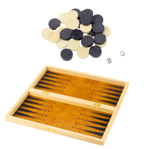 LEAN Toys Klasyczna Gra Logiczna 3w1 Szachy Warcaby Backgammon Drewniane LEAN Toys Klasyczna Gra Logiczna 3w1 Szachy Warcaby Backgammon Drewniane