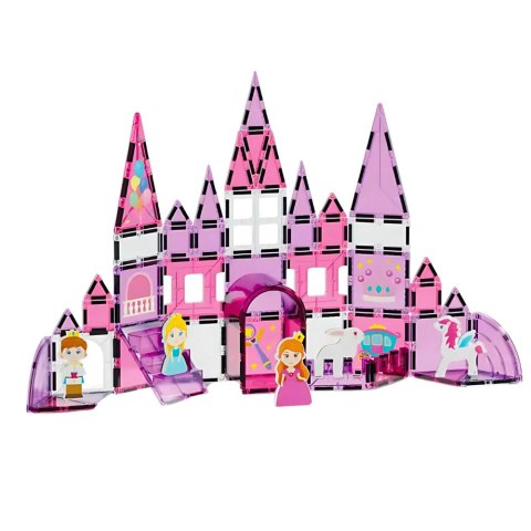 LEAN Toys Klocki Magnetyczne Okienka Dla Dziewczynki Różowe 58 el. LEAN Toys Klocki Magnetyczne Okienka Dla Dziewczynki Różowe 58 el.