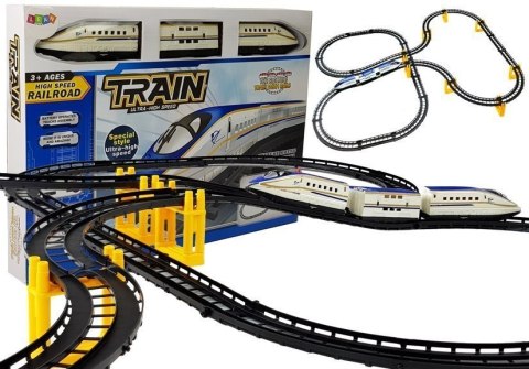LEAN Toys Kolejka Pociąg na Baterie 626 cm Tory Most